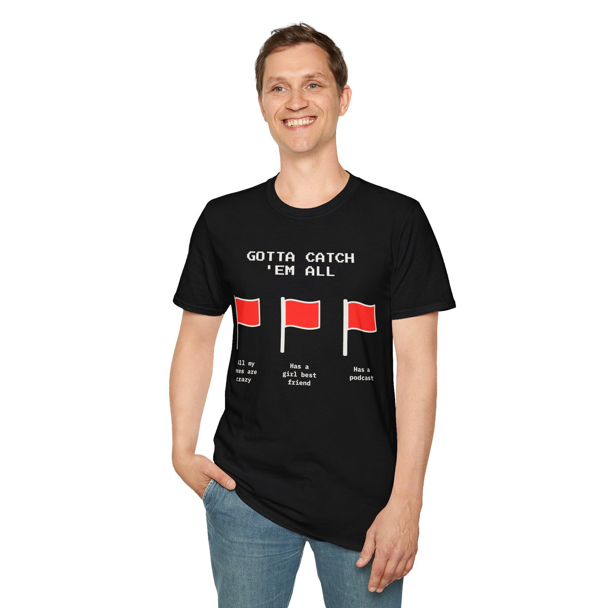 Black · Gotta Catch 'Em All · on model
